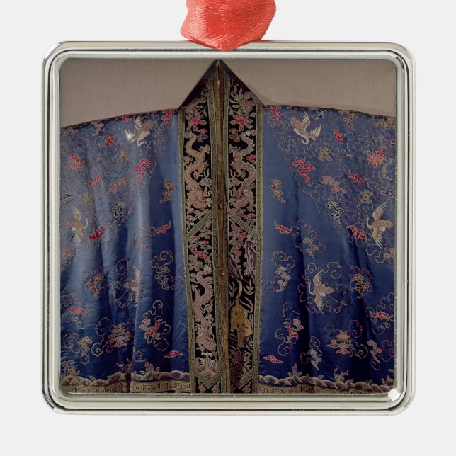 Taoist-Robe von einem Kaisertempel Silbernes Ornament (Vorne)