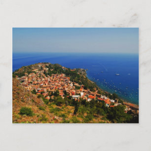 Taormina Ansicht 2 Postkarte