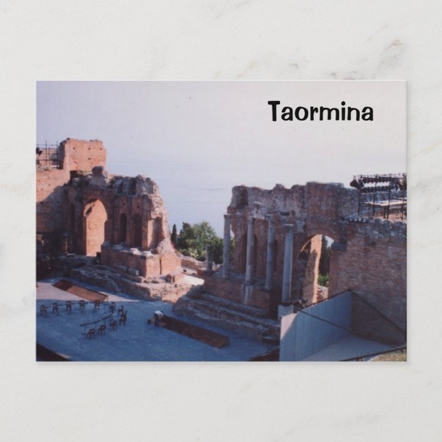 Taormina Postkarte (Vorderseite)