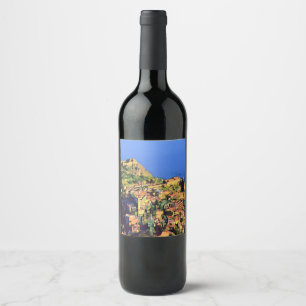 TAORMINA - Sizilien - Weinetikett