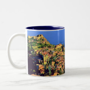 TAORMINA - Sizilien - Zweifarbige Tasse