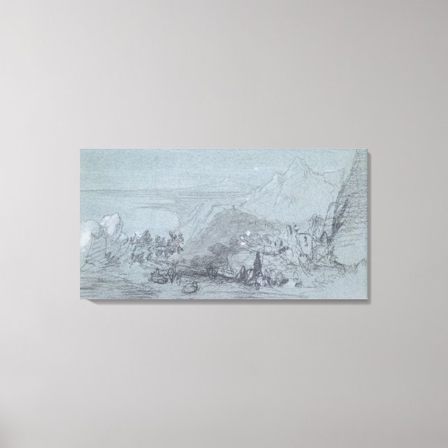 Taormina, von "Ansichten von Sizilien" (Kreide & G Leinwanddruck (Vorderseite)