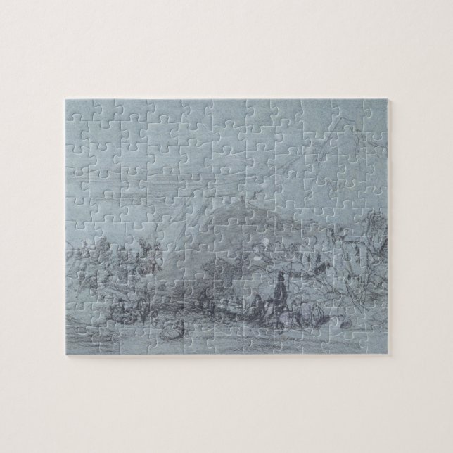 Taormina, "von den Ansichten von Sizilien" (Kreide Puzzle (Horizontal)