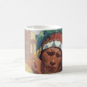 Taos-Indianer mit Wasserkrug von Blumenschein Tasse