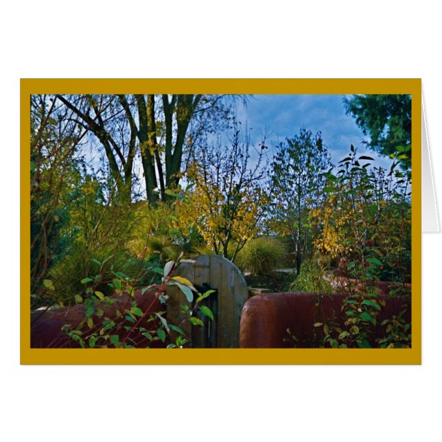 Taos New Mexico Courtyard (Vorderseite (Horizontal))