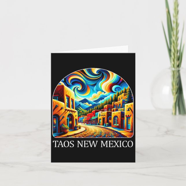 Taos New Mexico - Expressionism Art -  Karte (Vorderseite)