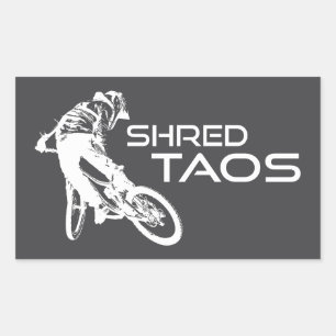 Taos New Mexico Mountainbiken zerreißen Rechteckiger Aufkleber