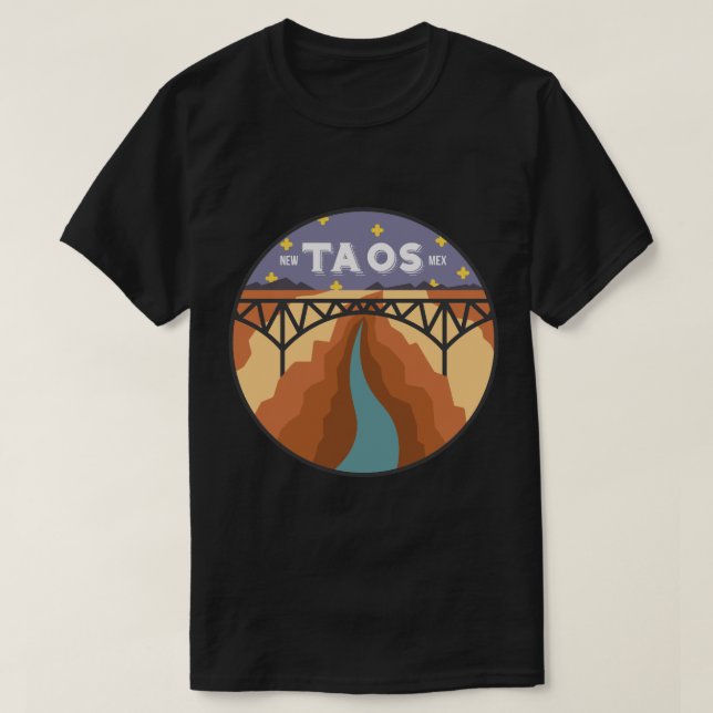 Taos, New Mexico - Nacht T-Shirt (Design vorne)