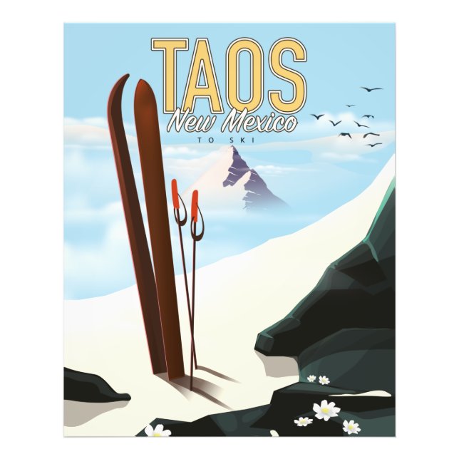 Taos New Mexico Skipposter Fotodruck (Vorne)