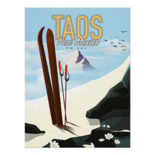 Taos New Mexico Skipposter Poster