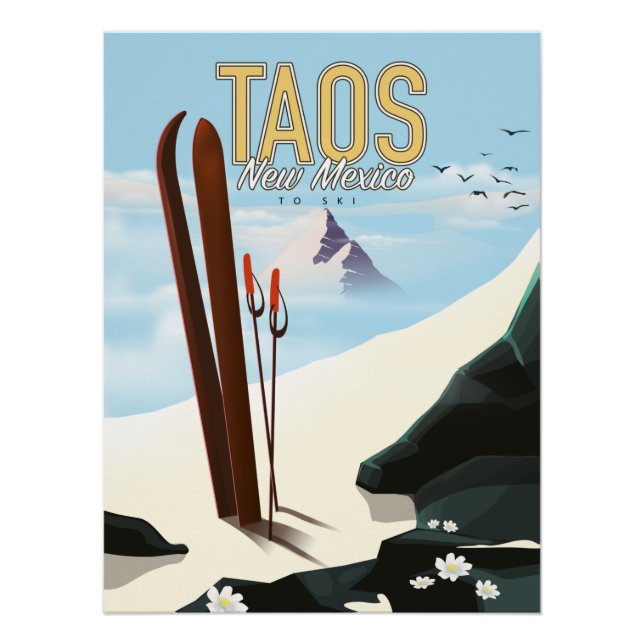 Taos New Mexico Skipposter Poster (Vorderseite)