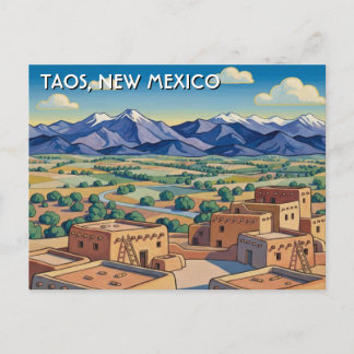 Taos New Mexico Travel Postkarte