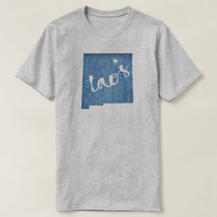 Taos New Mexico Wood Grain T-Shirt