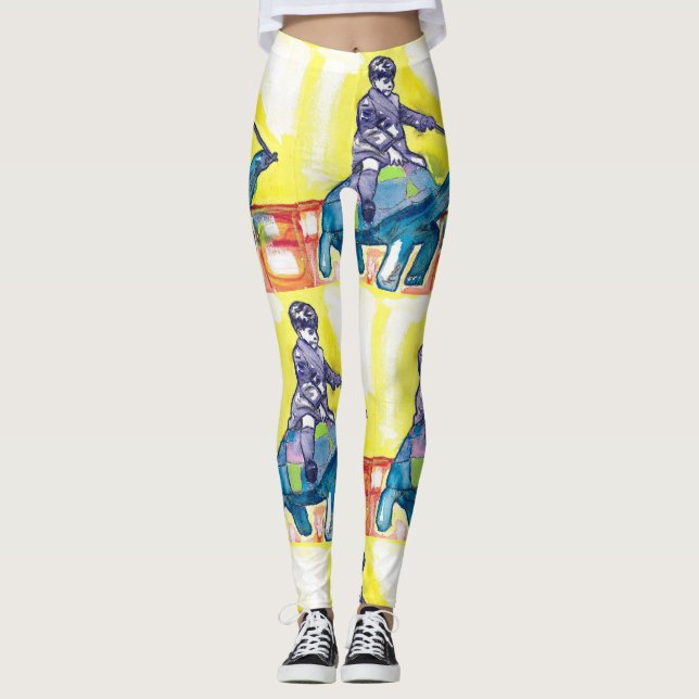 Taos Painter Allegra Sleep's "Robby & Fred" Leggings (Vorderseite)