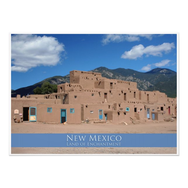 Taos Pueblo Fotografie (Vorne)