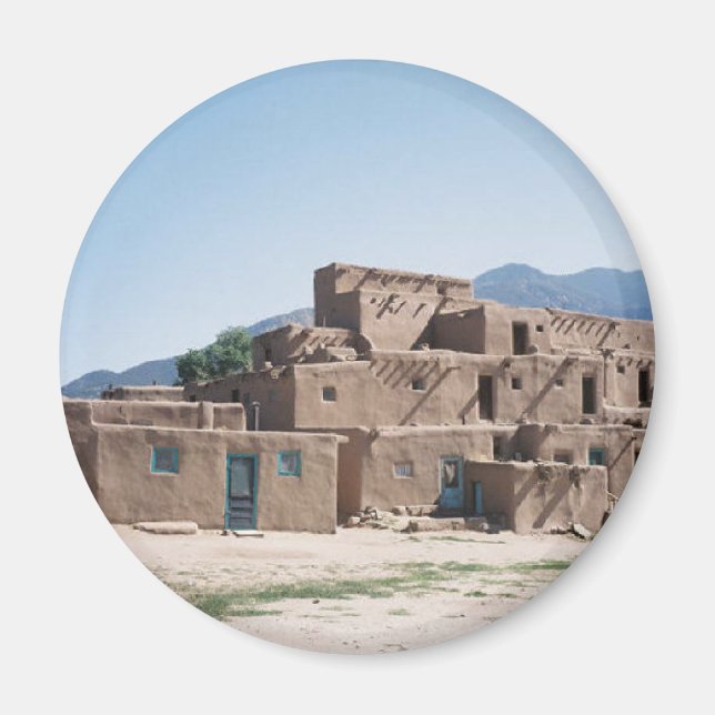 Taos Pueblo Magnet (Vorne)