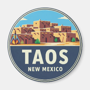 Taos Pueblo New Mexico Magnet