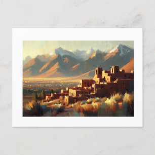Taos Pueblo New Mexico Postkarte