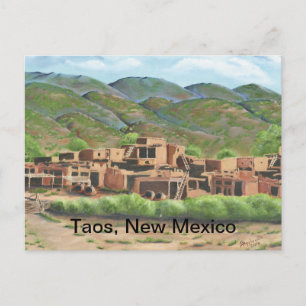 Taos Pueblo, New Mexico Postkarte