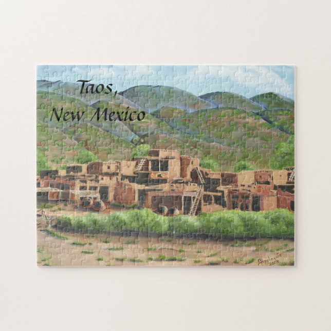 Taos Pueblo, New Mexiko Puzzle (Horizontal)