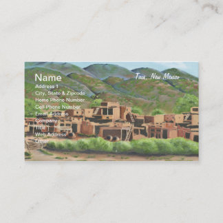 Taos Pueblo, New Mexiko Visitenkarte