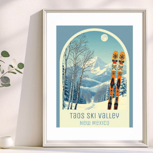 Taos Ski Valley New Mexico Skigebiet Poster