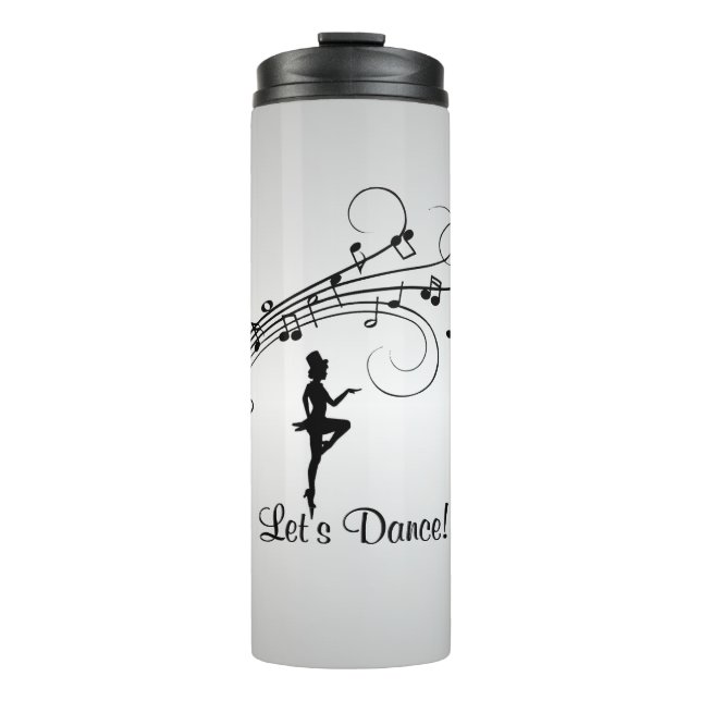 Tap Dance 3 Lasst uns tanzen Thermosbecher (Vorderseite)