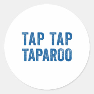 Tap Taparoo Hockey Motivationszitat Männer Frauen Runder Aufkleber
