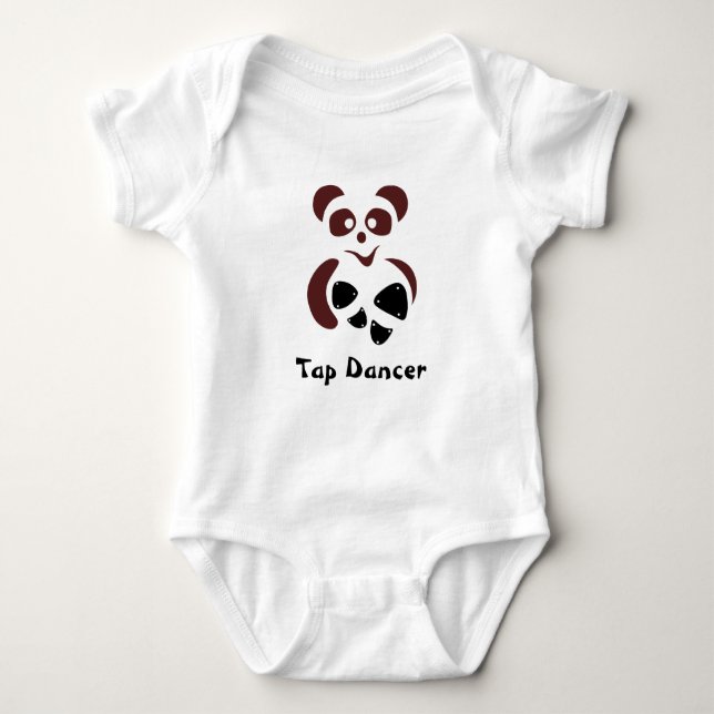 Tapanda© the lovely panda bear baby strampler (Vorderseite)