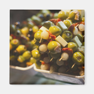 Tapas aus gefüllten Oliven Magnet