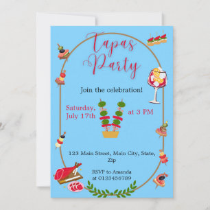 Tapas-Party Einladung