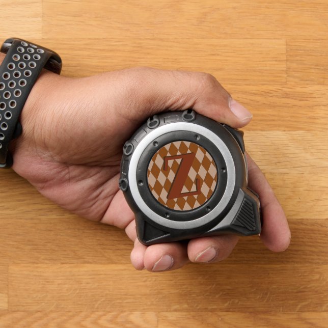 Tape Measure - Monogramm auf Diamantformen Maßband (Zuhause)