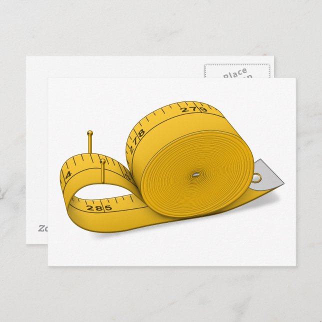 Tape Measure Snail Postkarte (Vorne/Hinten)