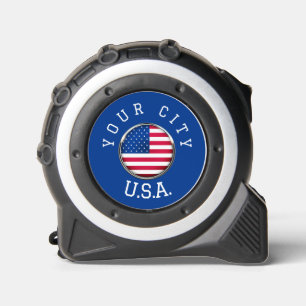 Tape Measure - USA Personalisiert - Stadt hinzufüg Maßband