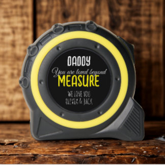 Tape Messung der Liebe des Vatertages von Gelb Maßband