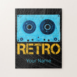 Tape Retro suchen nach Vintagem Cassette-80er-Part Puzzle