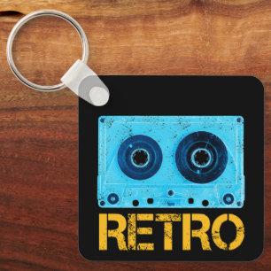 Tape Retro suchen nach Vintagem Cassette-80er-Part Schlüsselanhänger