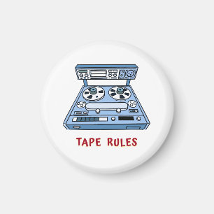 Tape Rules Magnet für Studio Recording Engineer