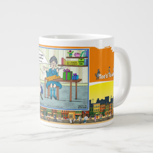 Tape Worm Granny Absurde visuelle Komik Jumbo-Tasse