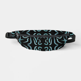 Tapered Outline Shapes Filled With Aquatic Colors Bauchtasche