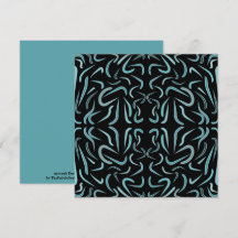 Tapered Outline Shapes Filled With Aquatic Colors