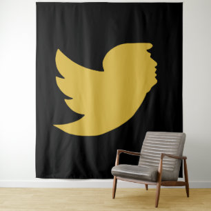 TAPESTRIE - GOLD T BIRD WANDTEPPICH