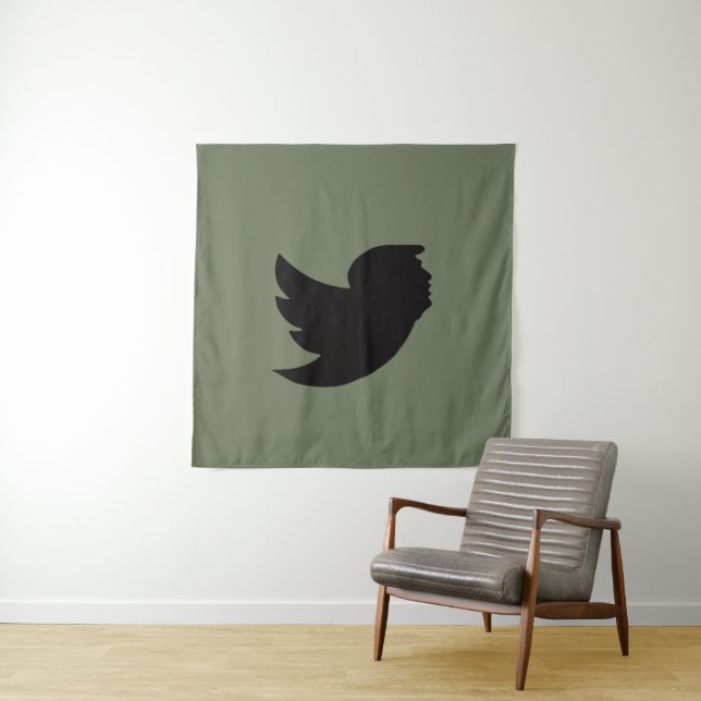 TAPESTRIE - T BIRD DESIGN - GRÜNE/SCHWARZE WANDTEPPICH (Beispiel)