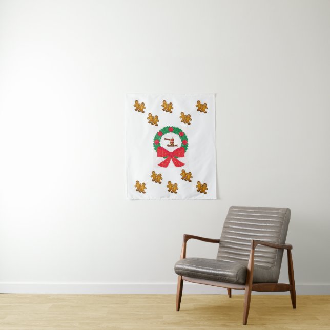 Tapestries Christmas Gingerbread Man Wandteppich (Beispiel)