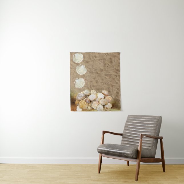 Tapestries Sand Beach Clams Wandteppich (Beispiel)