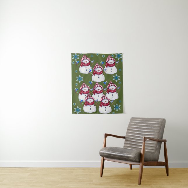 Tapestries Snowman Wandteppich (Beispiel)