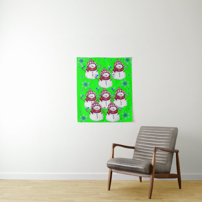 Tapestries Snowman Wandteppich (Beispiel)