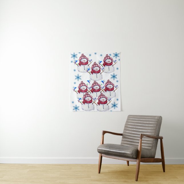 Tapestries Snowman Wandteppich (Beispiel)