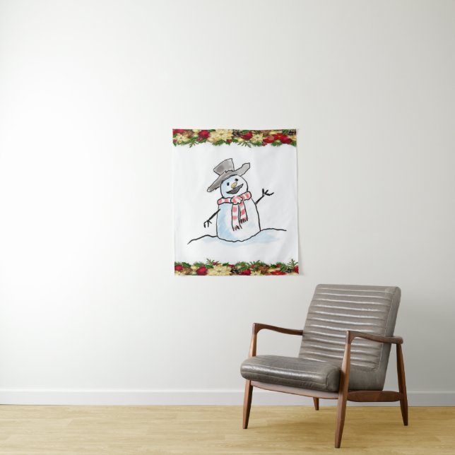 Tapestries Snowman Wandteppich (Beispiel)