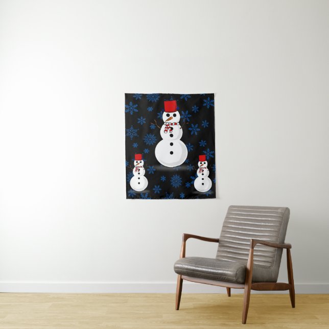 Tapestries Snowman Wandteppich (Beispiel)